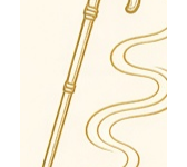Walking stick illustration for the Cane Form